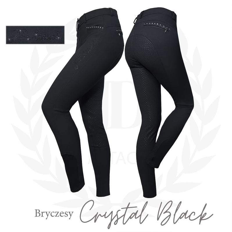 Crystal riding breeches contoured to the body