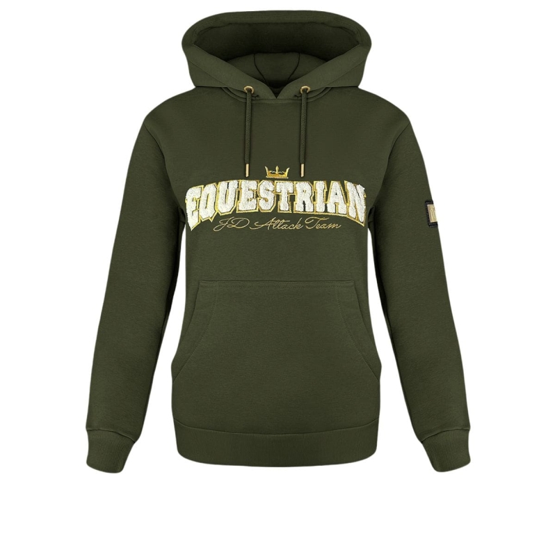 Napis Equestrian na bluzie jeździeckiej Equestri
