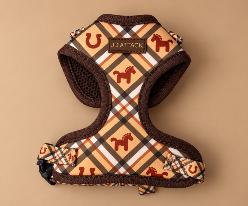 Toffee no-pressure harness wrapping around a dog's chest