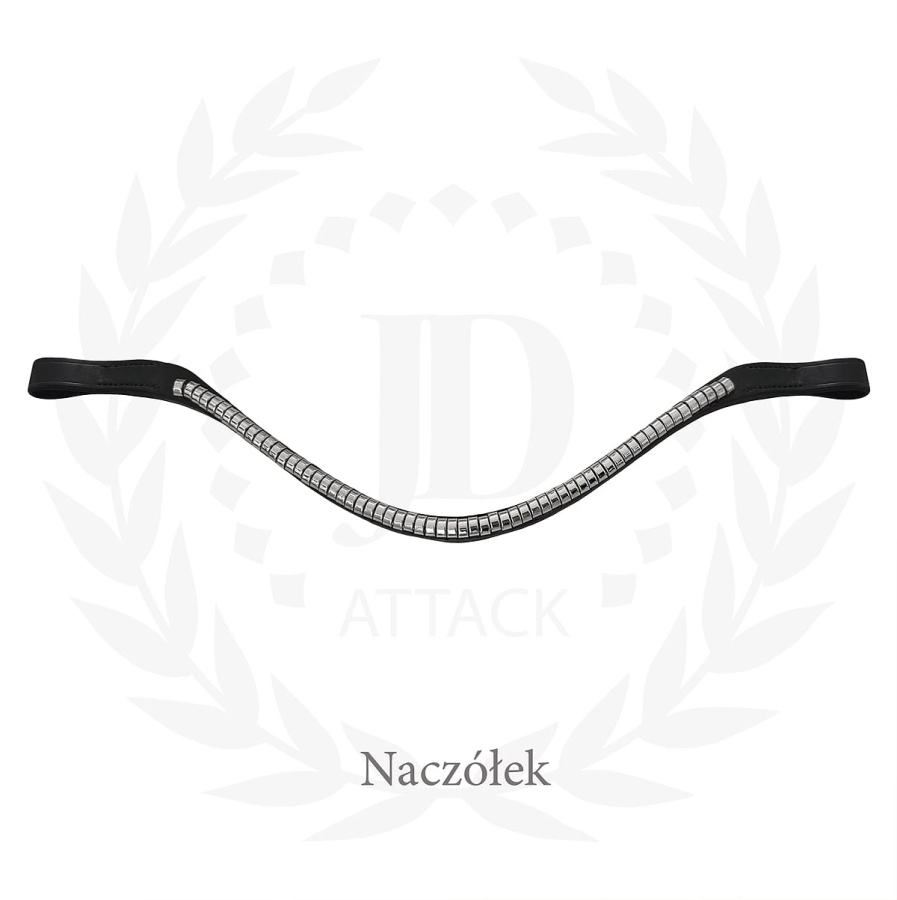Chainy JD ATTACK browband with silver embellishments