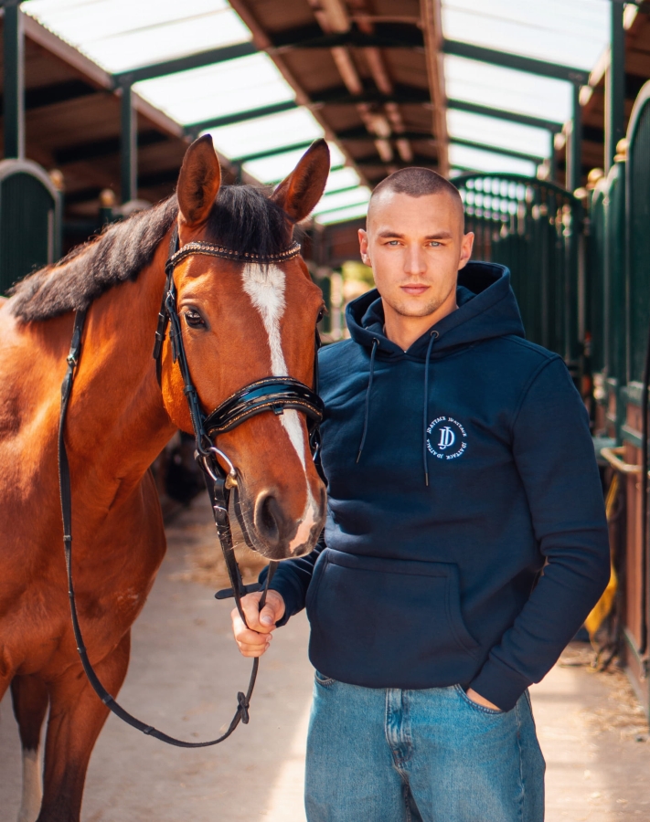 Ben JD ATTACK men's hoodie with a subtle logo