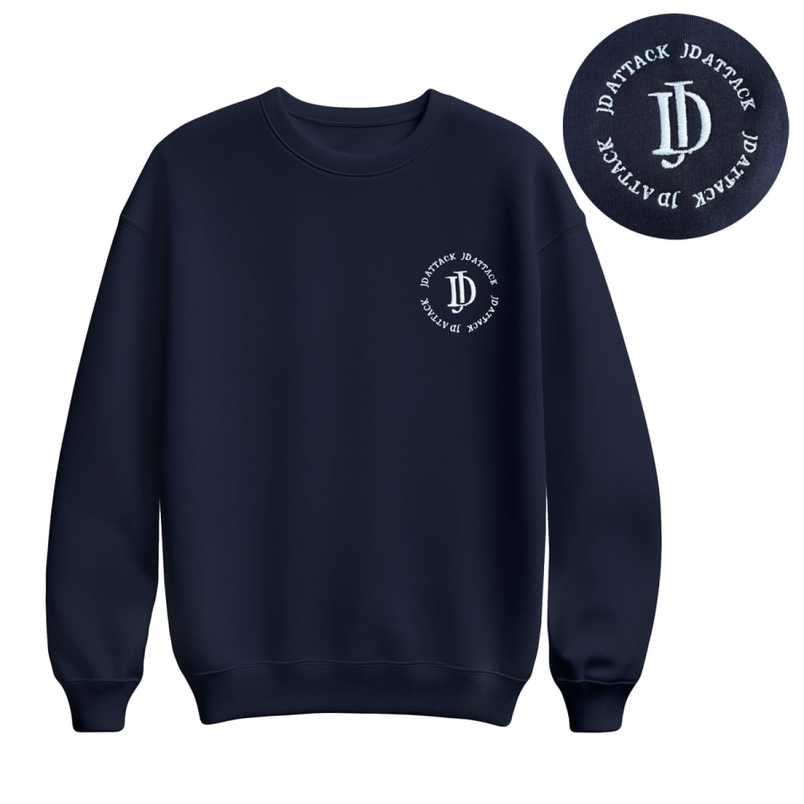 JD ATTACK Jery navy men's sweatshirt without a hood