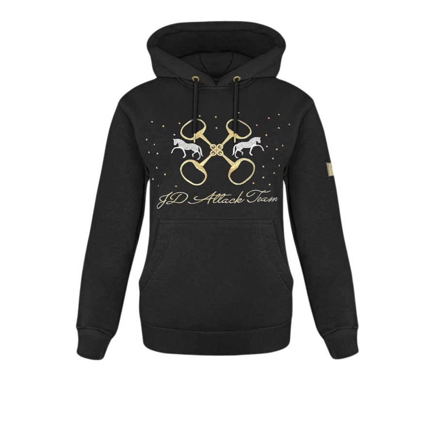 Judie JD ATTACK riding hoodie with embroidery and crystals