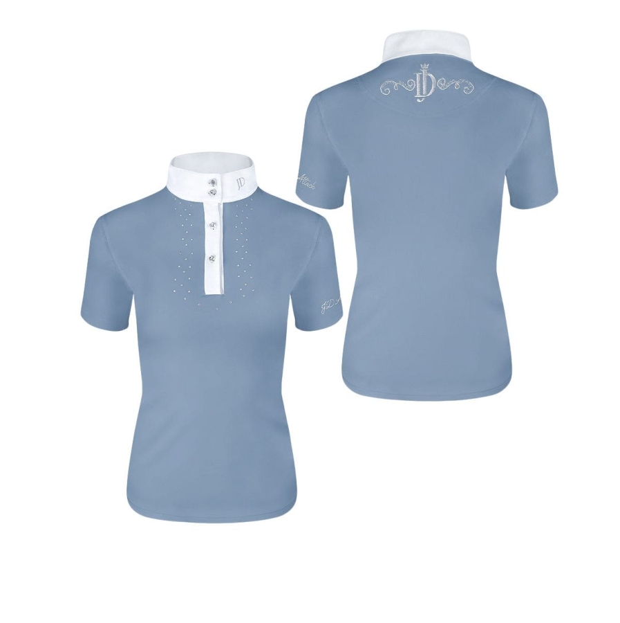 JD ATTACK Linda short sleeve competition shirt with crystals
