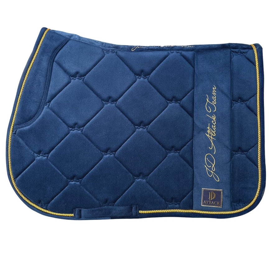 Esme JD ATTACK velour saddle pad with embroidered details