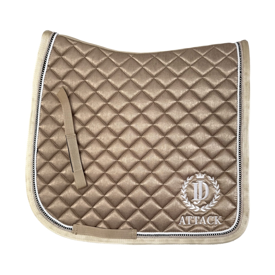 JD ATTACK Sandstorm beige saddle pad with crystal binding