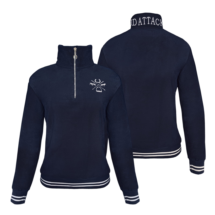 Bluza polarowa Maya JD ATTACK z motywem koni i stójką