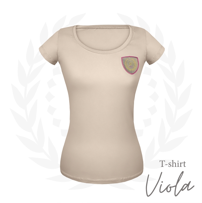 T-shirt Viola z naszywką z logo, ujęcie 2