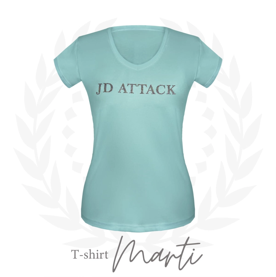 T-shirt Marti z wypukłym lub brokatowym logo, ujęcie 3