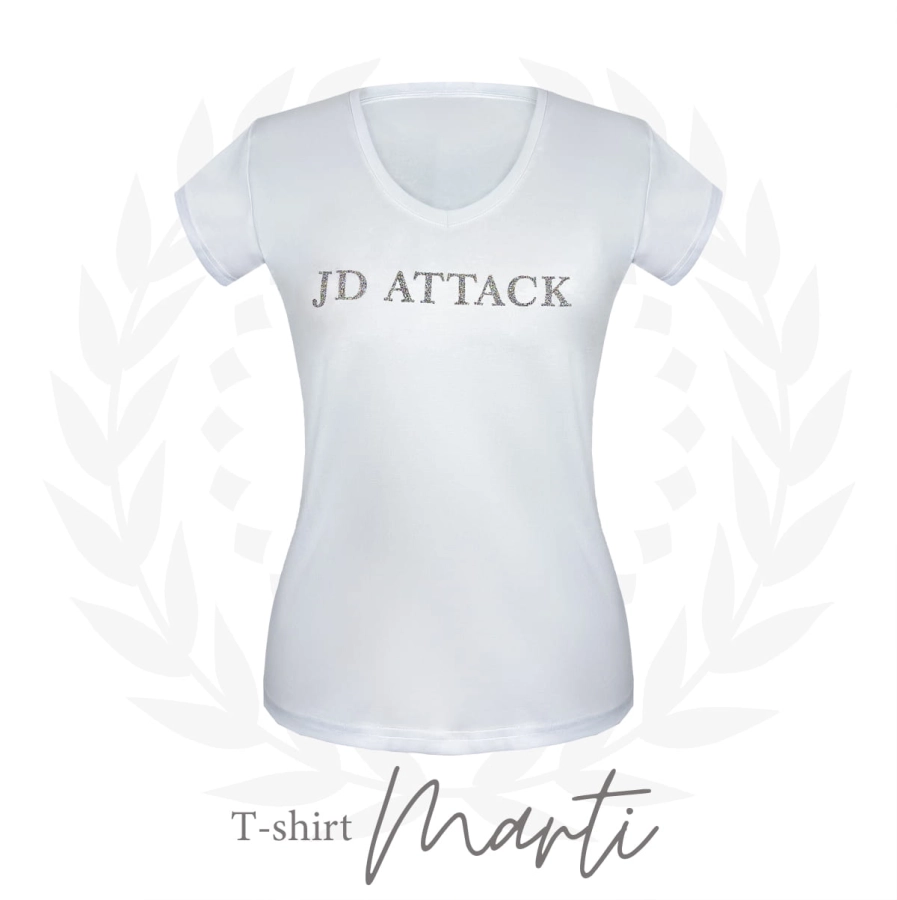T-shirt Marti z wypukłym lub brokatowym logo, ujęcie 4