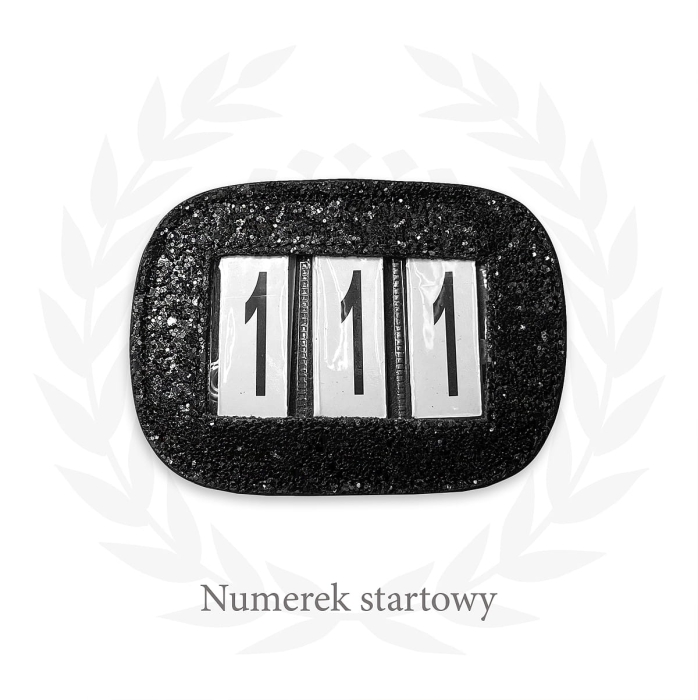 Numerek startowy dla konia Jess