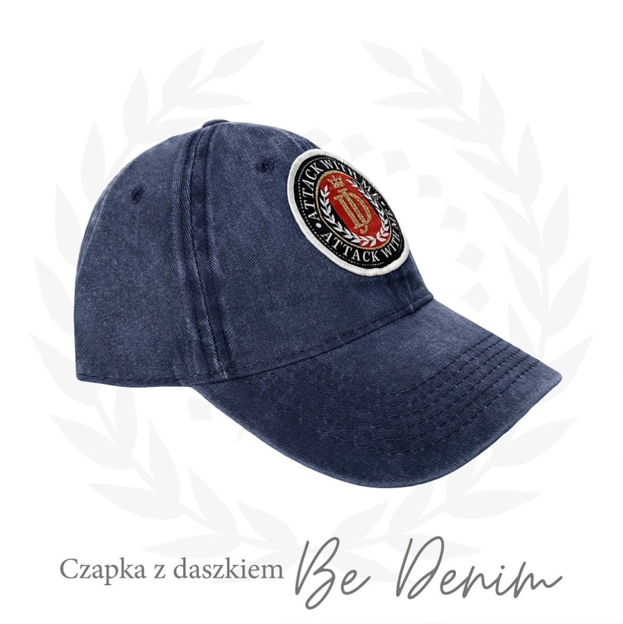 Czapka z daszkiem Be Denim z materiału jak jeans