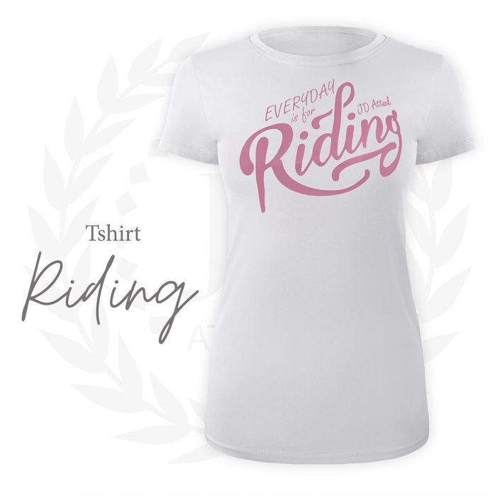 T-shirt Riding z napisem Everyday is for Riding, ujęcie 2