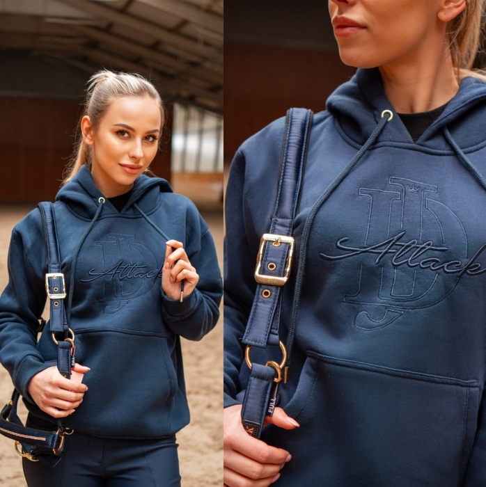 Bluza jeździecka Alison z haftowanym logo, ujęcie 2
