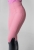 Legginsy Stella w kolorze różowym z wysokim pasem na amazonce w oficerkach