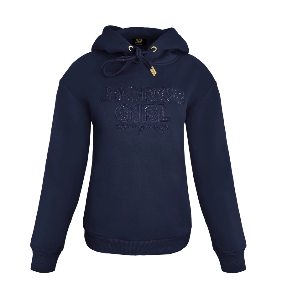 Bluza jeździecka Horse Girl z logo z kryształkami, ujęcie 3