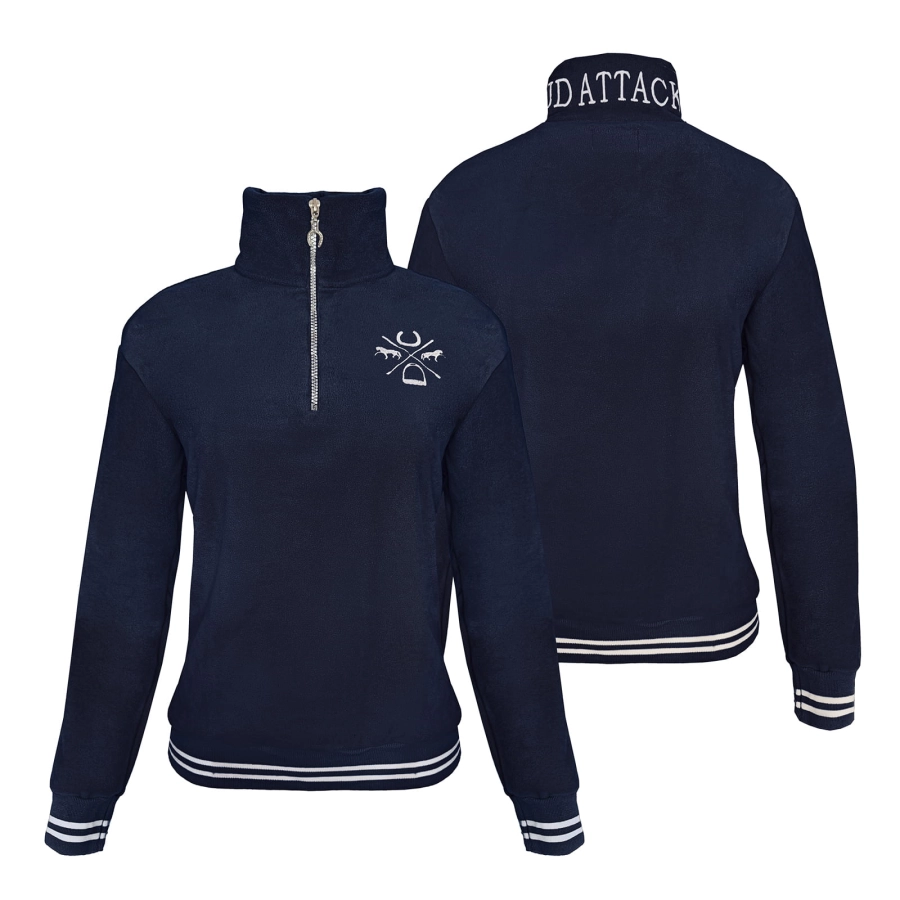 Bluza polarowa Maya z motywem koni i stójką