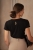T-shirt damski Yin Yang z kryształkowymi końmi, ujęcie 4