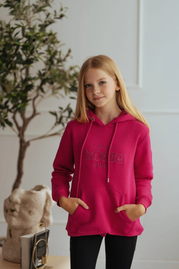 Bluza dziecięca Candy z kapturem i nadrukiem Little Horse Rider, ujęcie 5