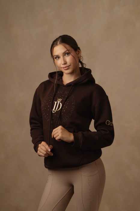 Bluza jeździecka Mila z kapturem i kieszenią kangurką, ujęcie 2