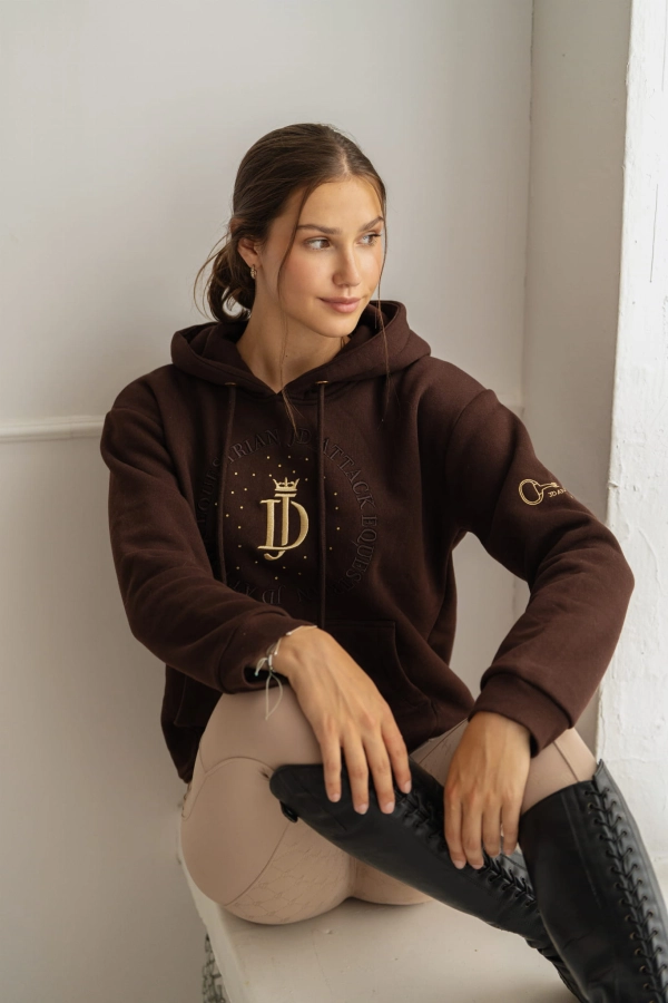 Bluza jeździecka Mila z kapturem i kieszenią kangurką, ujęcie 5