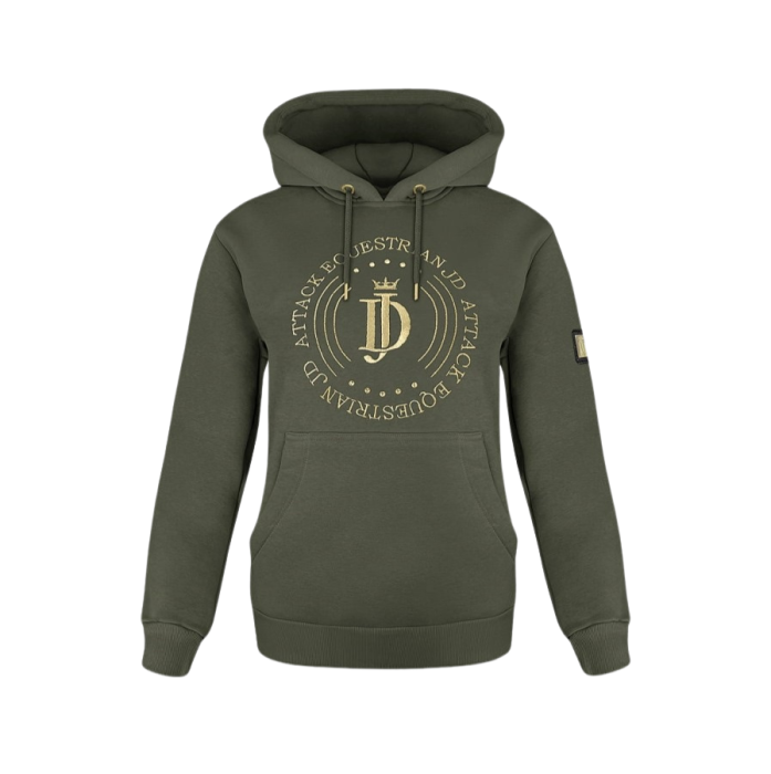 Bluza jeździecka Sophie w kolorze khaki ze złotym logo na piersi