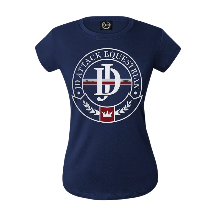 T-shirt Alessia z bawełny z eleganckim logo