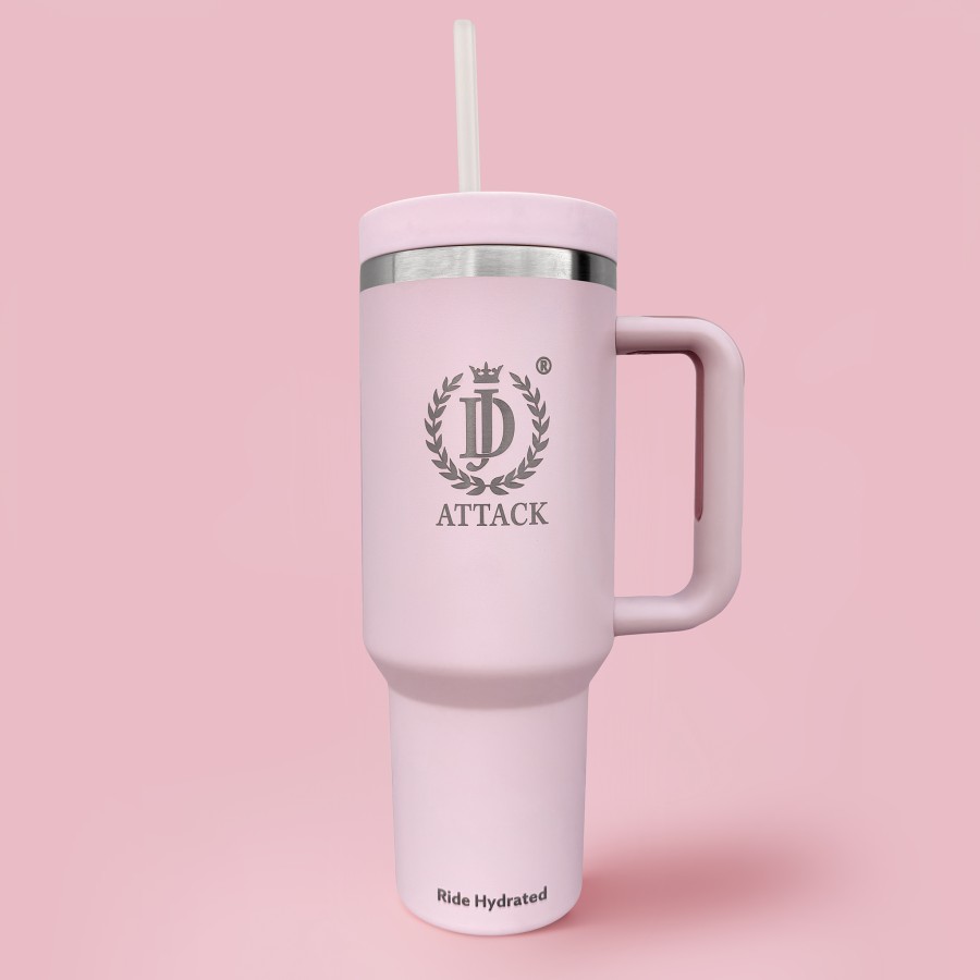Ride Hydrated 1200 ml stainless steel thermal mug that keeps drinks cold for 8 hours and hot for 6 hours.