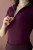 Koszulka techniczna, damska z krótkim rękawem Cathrine kolor bordowy do jazdy konnej.