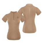 Koszulka techniczna damska Bellarose kolor beżowy