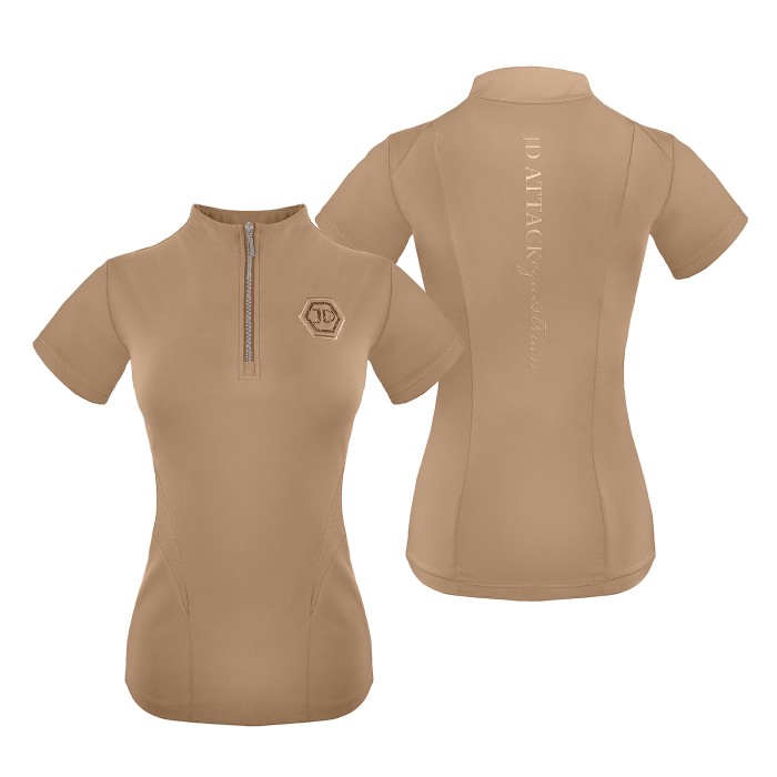 Koszulka techniczna do jazdy konnej kolor beżowy