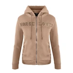 Bluza dziecięca z zamkiem Horse Lover beżowa