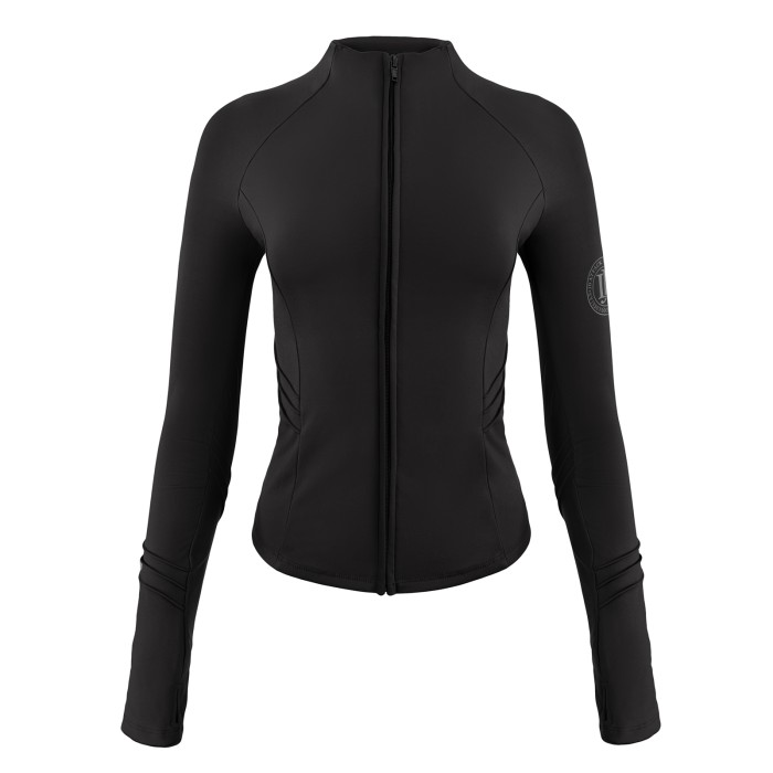 Techniczna bluza jeździecka Active to elastyczna „druga skóra” dla amazonki. Oddychający materiał, stójka i otwory na kciuki zapewniają komfort w siodle. Modelujący krój i funkcjonalny zamek gwarantują styl i wygodę podczas treningu.