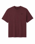Męski T-shirt David kolor bordowy