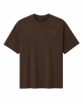 Męski T-shirt David kolor brązowy