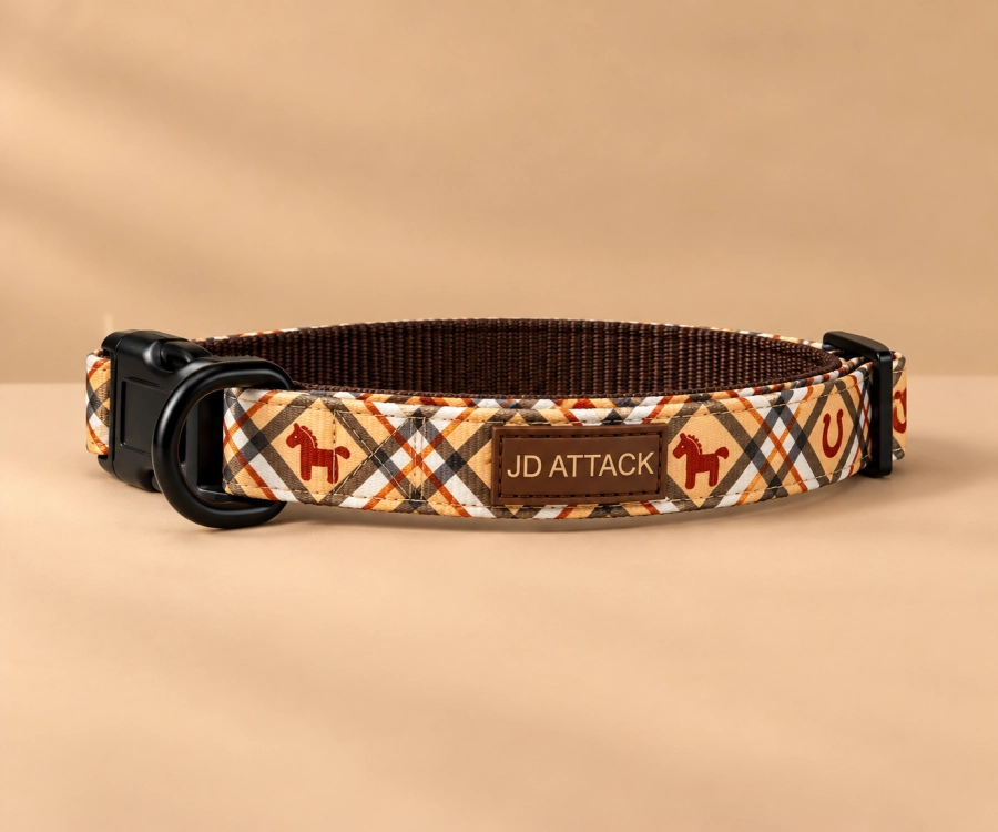 Obroża dla psa Toffee w krate i koniki