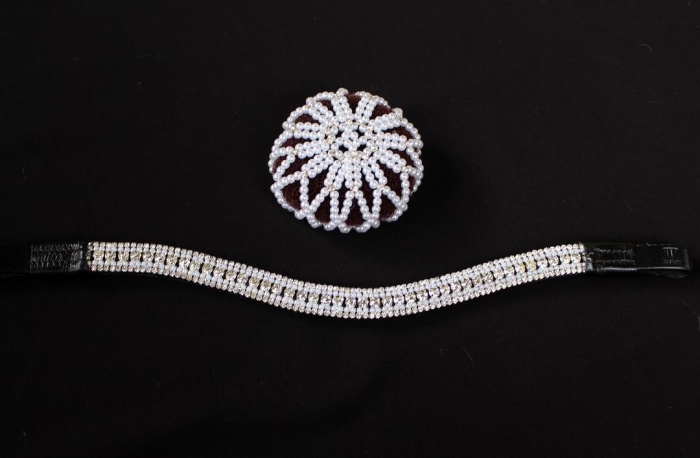Zestaw do włosów White Pearl z wypełniaczem do koka, ujęcie 2