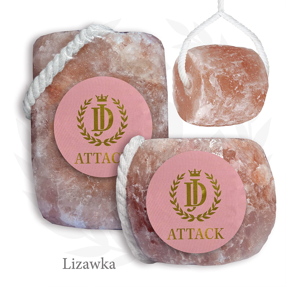 Lizawka solna dla konia Salty MINI z soli himalajskiej na sznurku